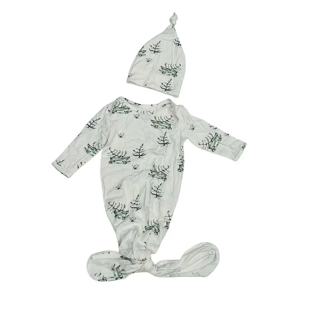 NWT Tickety-Boo 0/3M Winter Wagon Gown